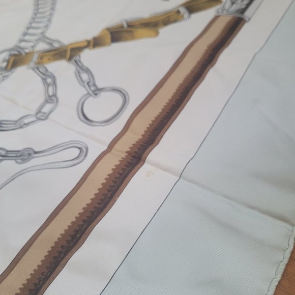 Hermes Scarf Multi Color Silk Satin Multi Color Silk Satin - Picture 9 of 15